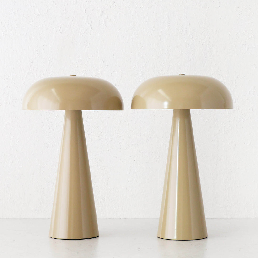 SANTA ANTONIO DOME LED RECHARGEABLE LAMP BUNDLE X2  |  35CM  |  TAUPE