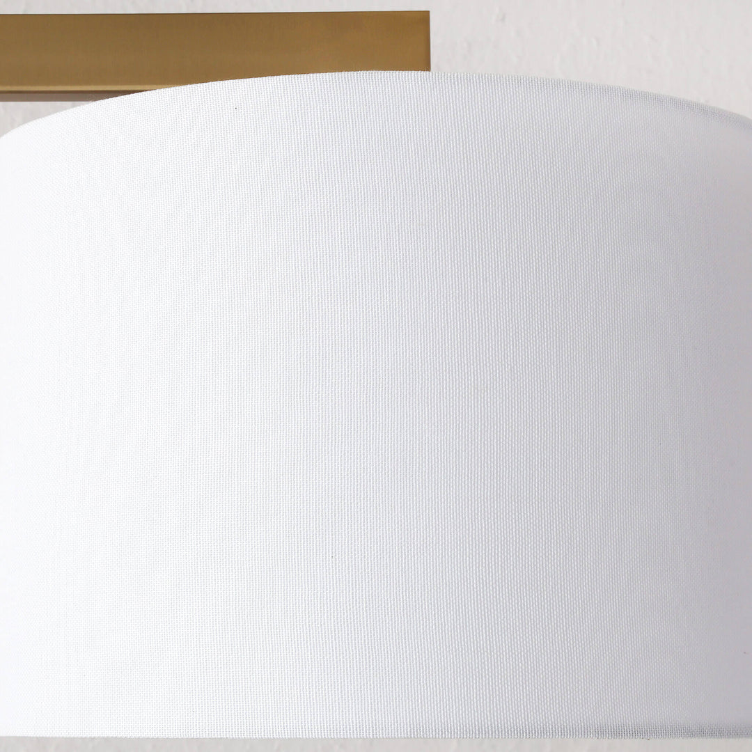 SANTANA TABLE LAMP  |  56CM  |  ANTIQUE BRASS + WHITE LINEN