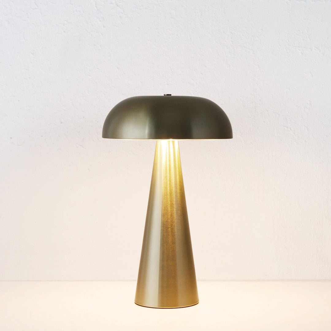 SANTA ANTONIO DOME LED RECHARGEABLE LAMP  |  35CM  |  ANTIQUE BRASS