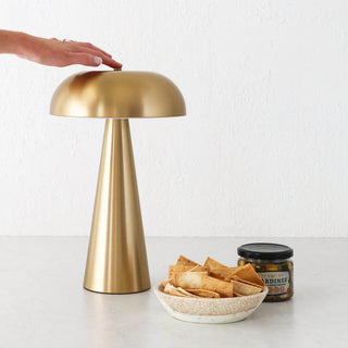 SANTA ANTONIO DOME LED RECHARGEABLE LAMP  |  35CM  |  ANTIQUE BRASS