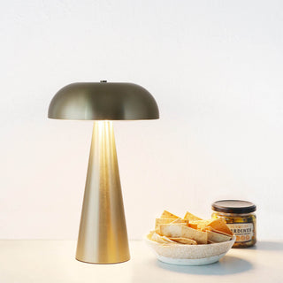 SANTA ANTONIO DOME LED RECHARGEABLE LAMP  |  35CM  |  ANTIQUE BRASS