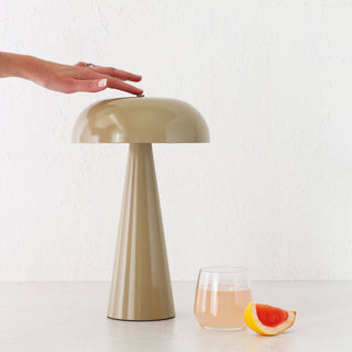 SANTA ANTONIO DOME LED RECHARGEABLE LAMP  |  35CM  |  TAUPE