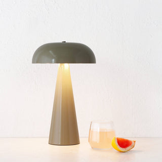 SANTA ANTONIO DOME LED RECHARGEABLE LAMP  |  35CM  |  TAUPE