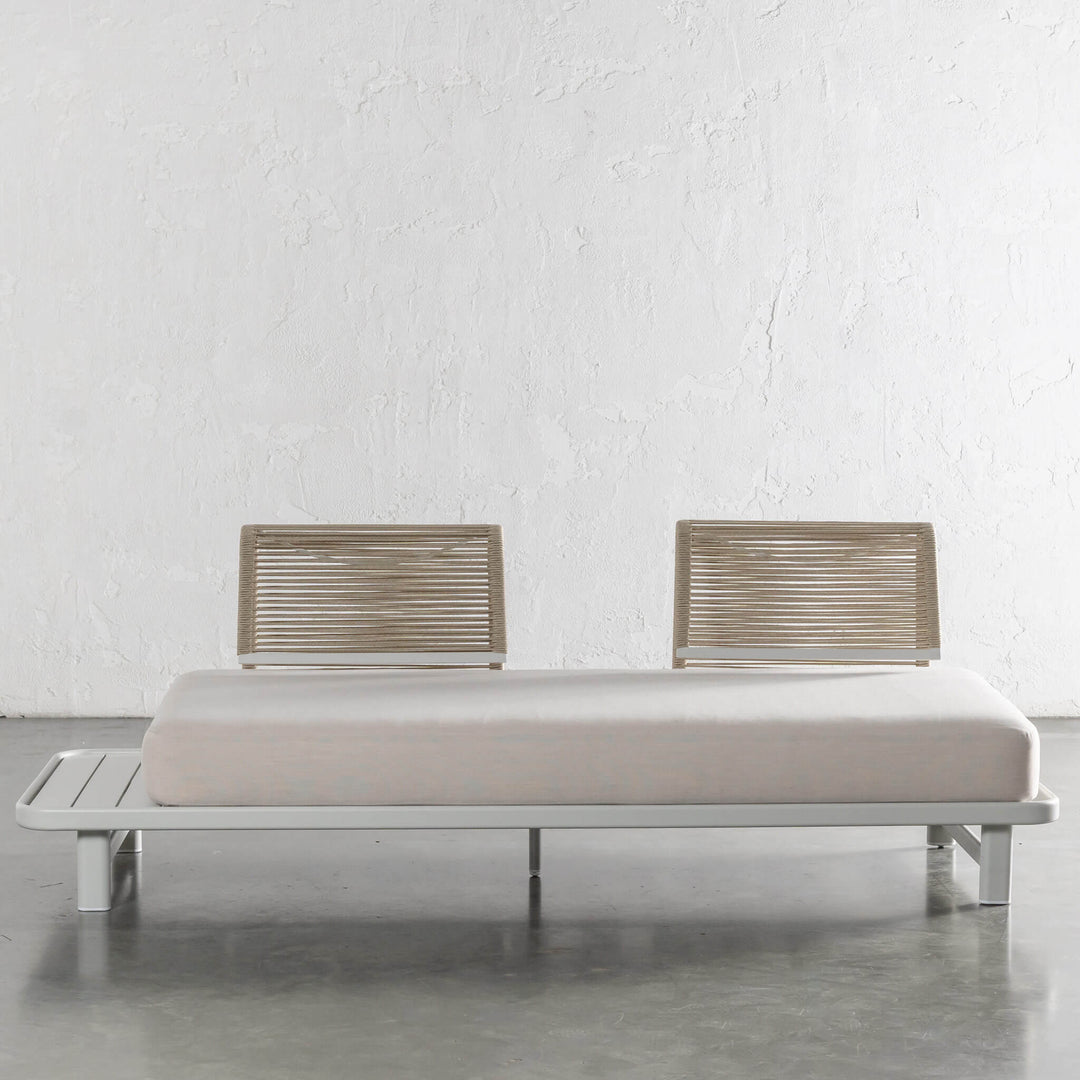 SANTA LUCIA OUTDOOR 4 PIECE BUNDLE  |  LIMED GREY FRAME + TAUPE DUSK FABRIC