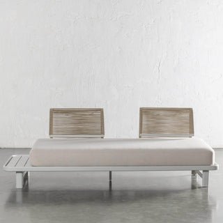 SANTA LUCIA OUTDOOR 4 PIECE BUNDLE  |  LIMED GREY FRAME + TAUPE DUSK FABRIC