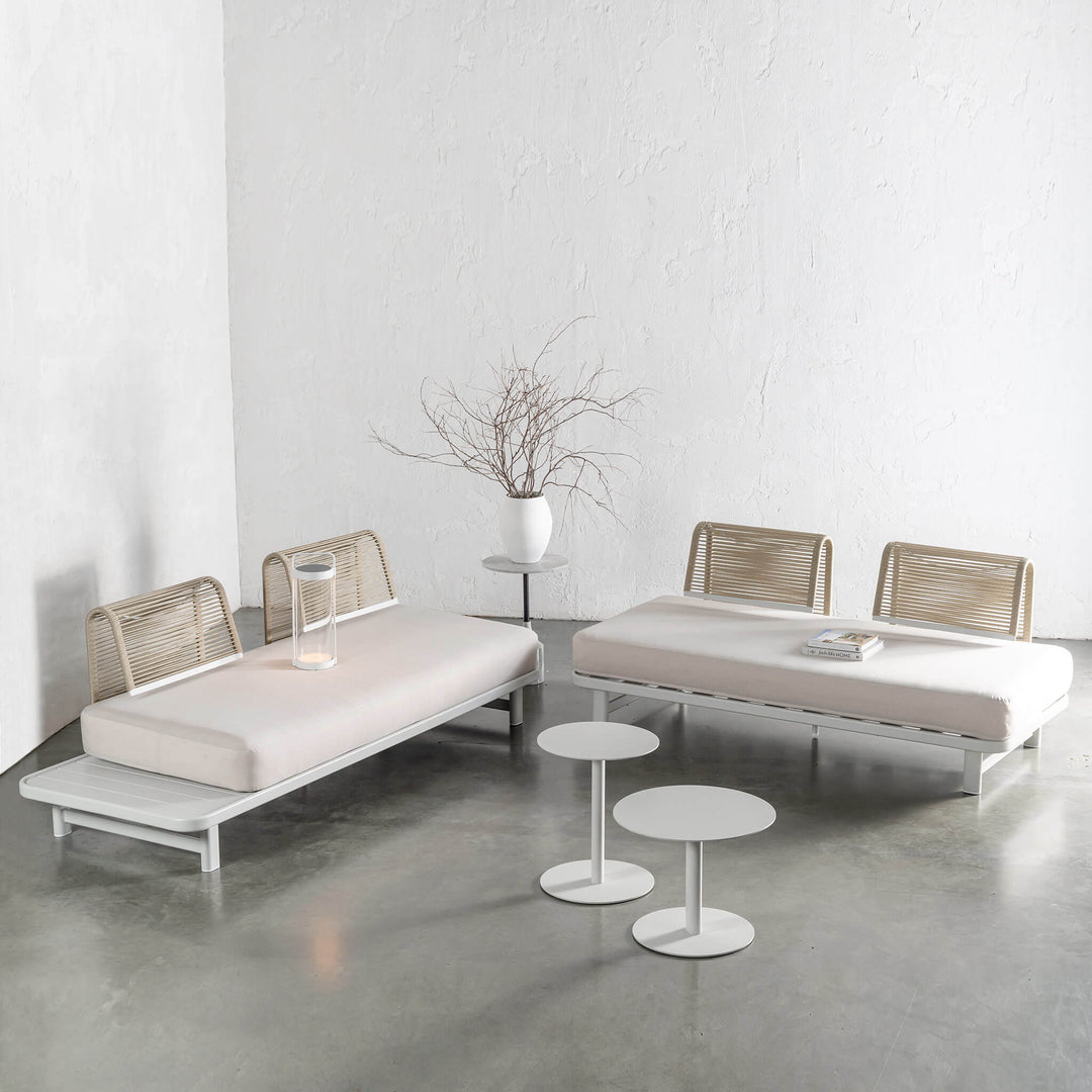 SANTA LUCIA OUTDOOR 4 PIECE BUNDLE  |  LIMED GREY FRAME + TAUPE DUSK FABRIC