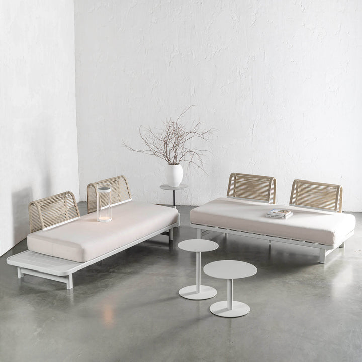 SANTA LUCIA OUTDOOR 4 PIECE BUNDLE  |  LIMED GREY FRAME + TAUPE DUSK FABRIC