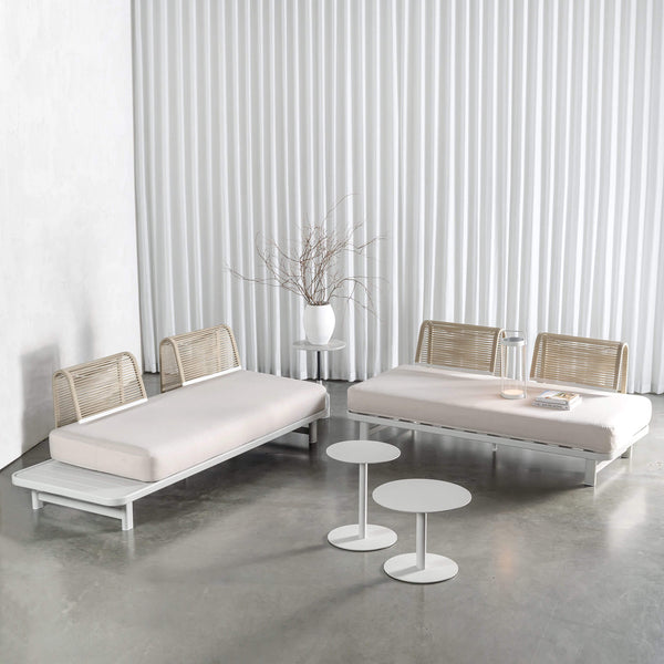 SANTA LUCIA OUTDOOR 4 PIECE BUNDLE  |  LIMED GREY FRAME + TAUPE DUSK FABRIC