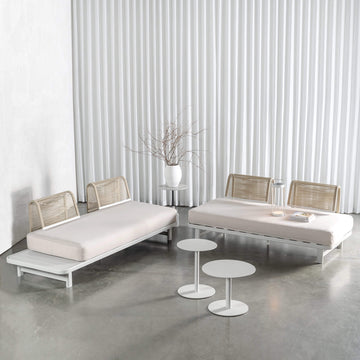 SANTA LUCIA OUTDOOR 4 PIECE BUNDLE  |  LIMED GREY FRAME + TAUPE DUSK FABRIC