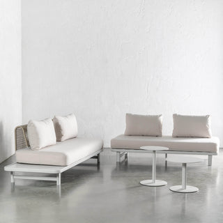 SANTA LUCIA OUTDOOR 4 PIECE BUNDLE  |  LIMED GREY FRAME + TAUPE DUSK FABRIC