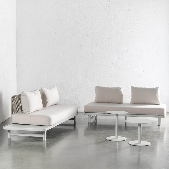 SANTA LUCIA OUTDOOR 4 PIECE BUNDLE  |  LIMED GREY FRAME + TAUPE DUSK FABRIC