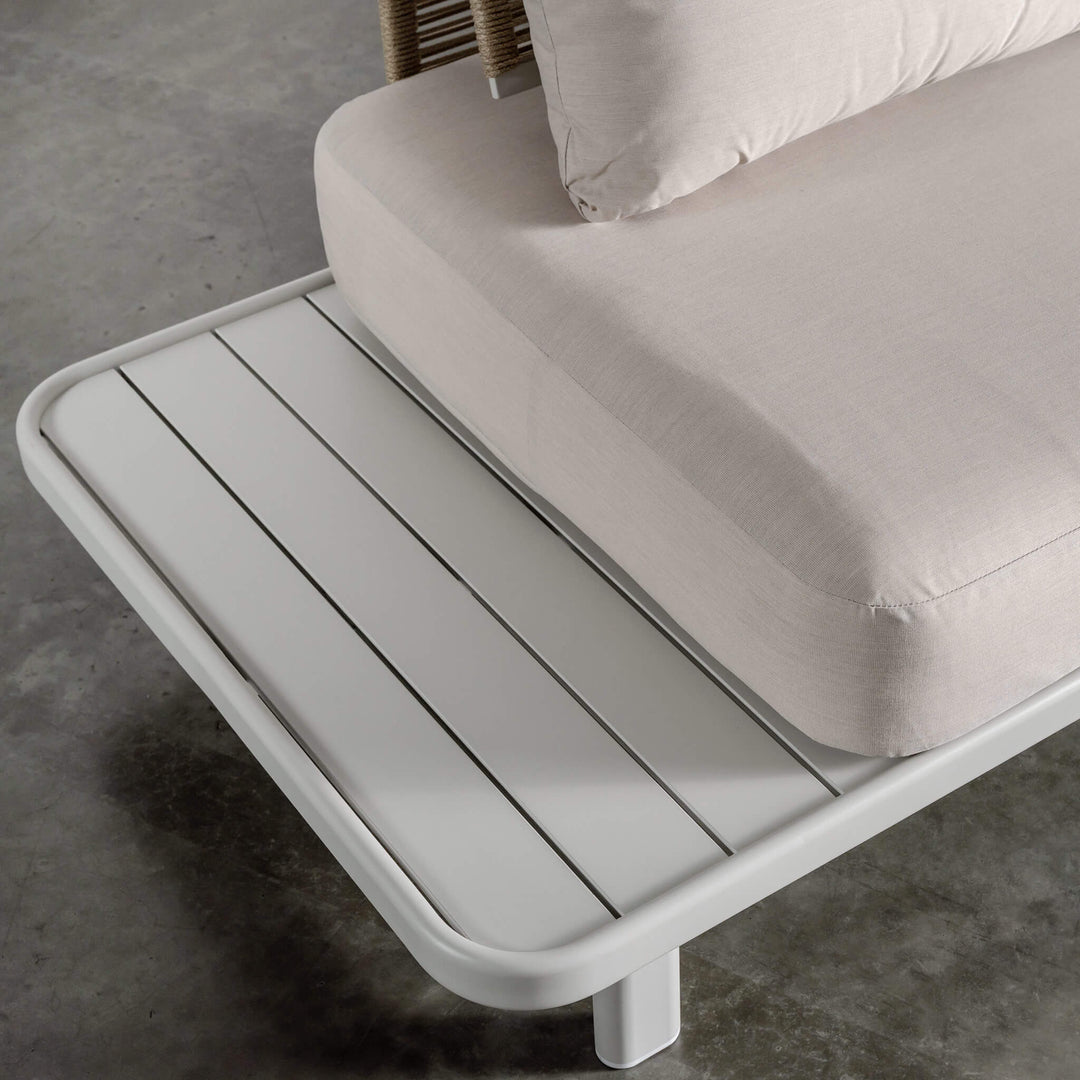 SANTA LUCIA OUTDOOR 4 PIECE BUNDLE  |  LIMED GREY FRAME + TAUPE DUSK FABRIC