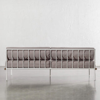 SAN ANDREAS 3 SEATER SOFA BACK VIEW  |  BALSA STONE + TEAK