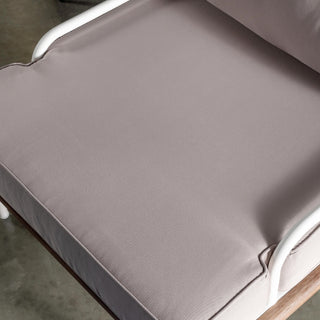 SAN ANDREAS ARMCHAIR CLOSE UP  |  BALSA SAND + TEAK