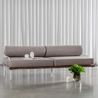SAN ANDREAS 3 SEATER SOFA  |  BALSA STONE + TEAK