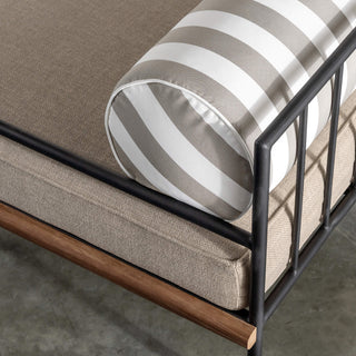 SAN ANDREAS 3 SEATER SOFA  |  BALSA STONE + WHITE SEASIDE STRIPE