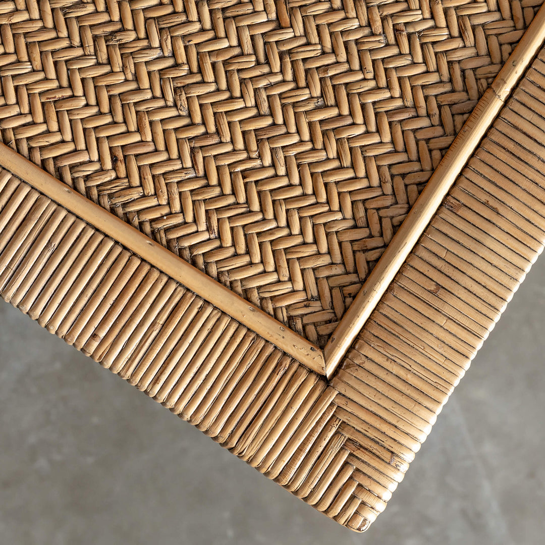 SAN AUGUSTINE RATTAN HERRING WEAVE  |  ENTERTAINMENT UNIT  |  NATURAL RATTAN