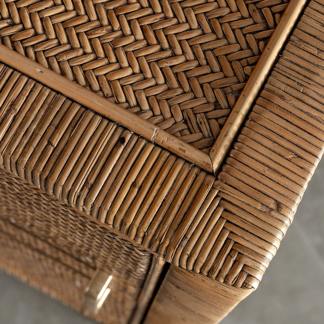 SAN AUGUSTINE RATTAN HERRING WEAVE  |  SIDEBOARD 180CM  |  NATURAL RATTAN