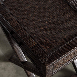 SAN AUGUSTINE RATTAN HERRING WEAVE  |  CROSS LEG BEDSIDE  |  NIGHT SKY RATTAN