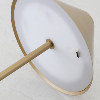 SAN CARLO LED RECHARGEABLE INDOOR/OUTDOOR LAMP  |  21CM  |  ANTIQUE BRASS