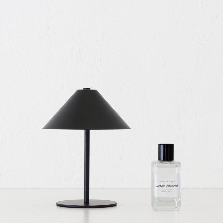 SAN CARLO LED RECHARGEABLE INDOOR/OUTDOOR LAMP  |  21CM  |  MATTE BLACK