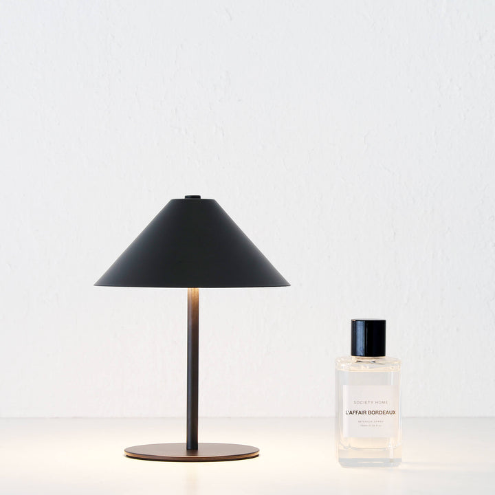 SAN CARLO LED RECHARGEABLE INDOOR/OUTDOOR LAMP  |  21CM  |  MATTE BLACK