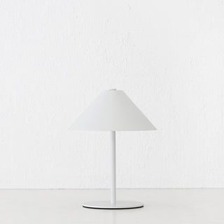 SAN CARLO LED RECHARGEABLE INDOOR/OUTDOOR LAMP  |  21CM  |  WHITE