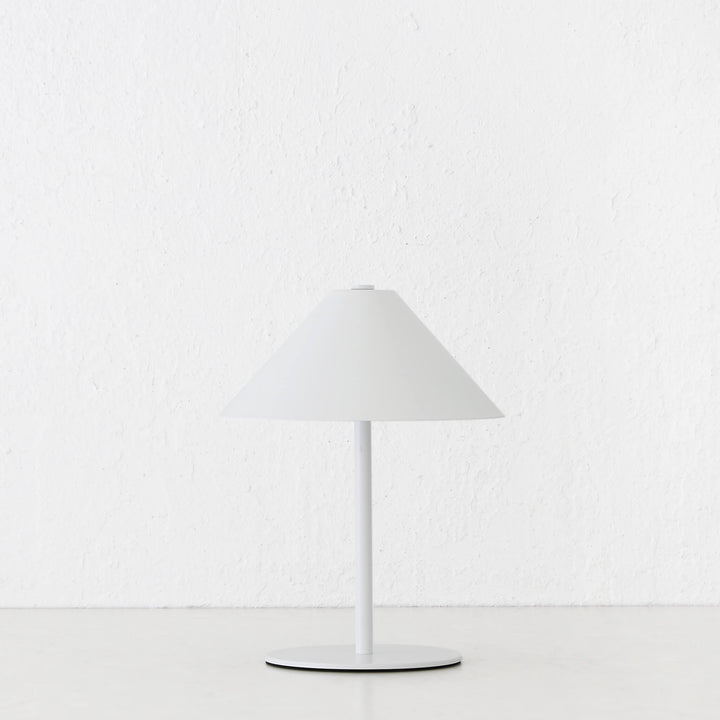 SAN CARLO LED RECHARGEABLE INDOOR/OUTDOOR LAMP  |  21CM  |  WHITE