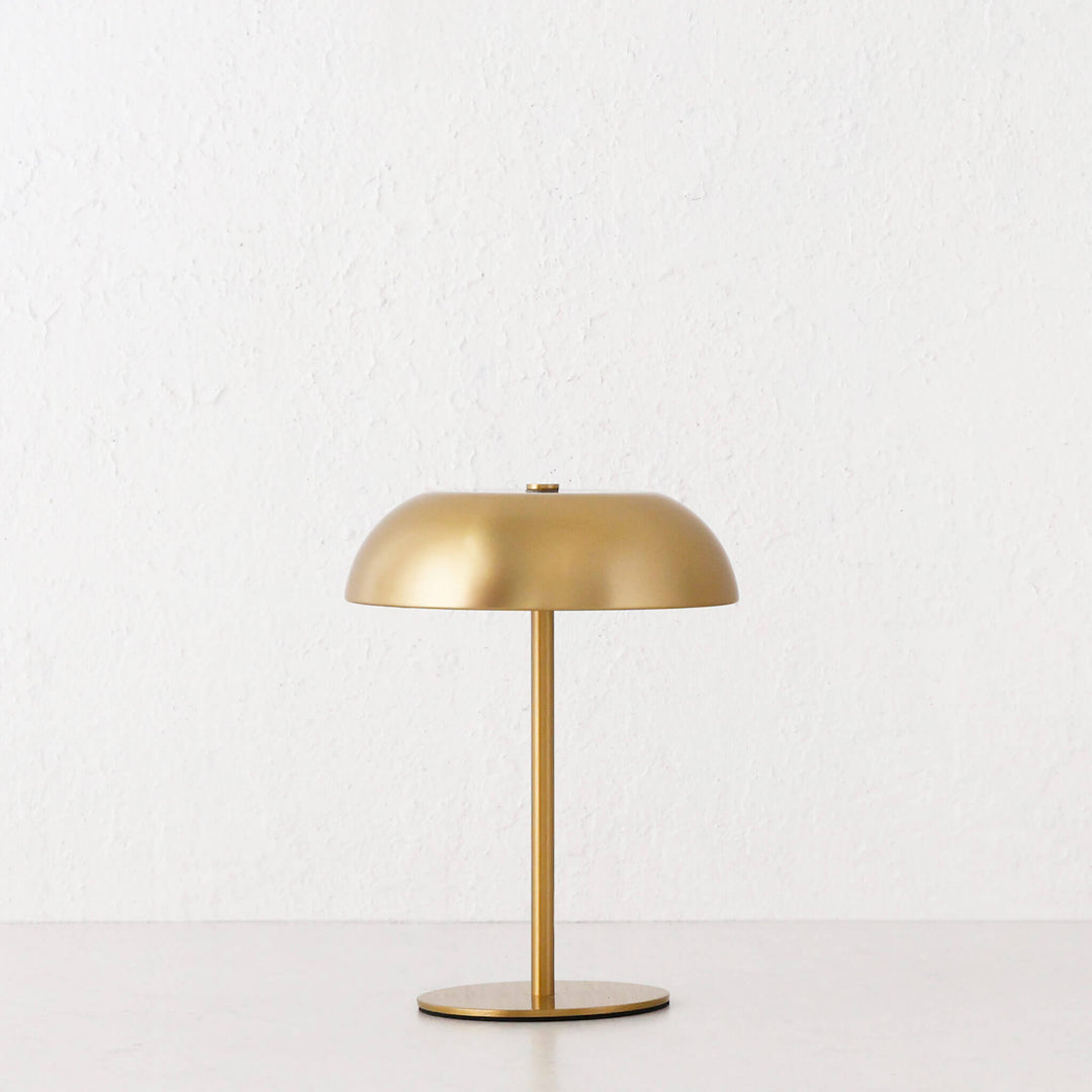 SAO MARTINHO DOME LED RECHARGEABLE INDOOR/OUTDOOR LAMP  |  21CM  |  ANTIQUE BRASS