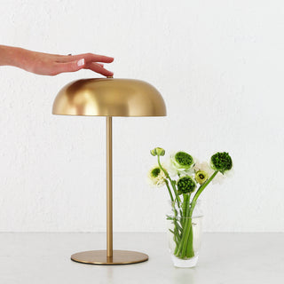 SAO MARTINHO DOME LED RECHARGEABLE LAMP  |  35CM  |  ANTIQUE BRASS