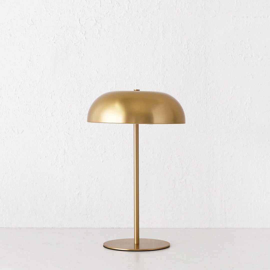 SAO MARTINHO DOME LED RECHARGEABLE LAMP  |  35CM  |  ANTIQUE BRASS