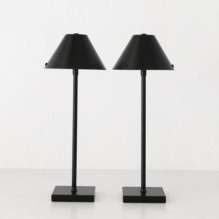 SAO VICENTE LED RECHARGEABLE LAMP BUNDLE X2  |  45CM  |  MATTE BLACK