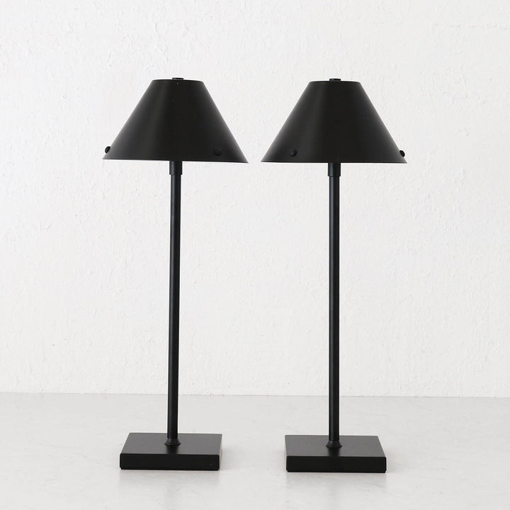 SAO VICENTE LED RECHARGEABLE LAMP BUNDLE X2  |  45CM  |  MATTE BLACK