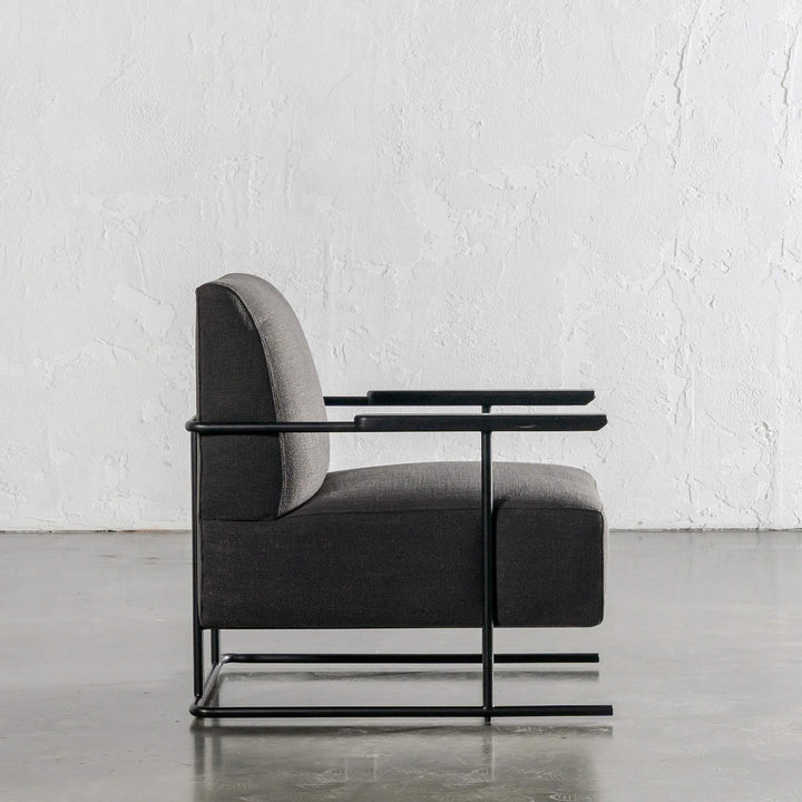 SAUVAGE BANNA ARMCHAIR | BLACK