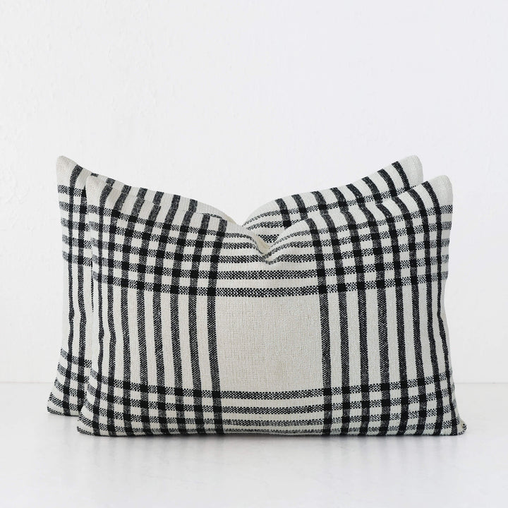 SERRAVILLE CUSHION BUNDLES | BLACK STRIPE + NATURAL | 40X60