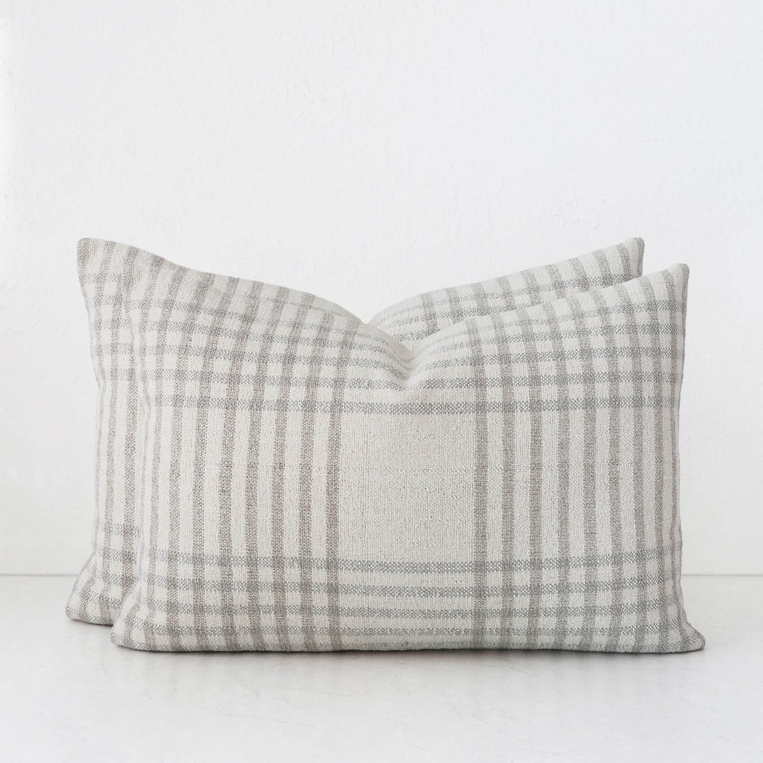 SERRAVILLE CUSHION BUNDLES | DOVE GREY STRIPE + NATURAL | 40X60