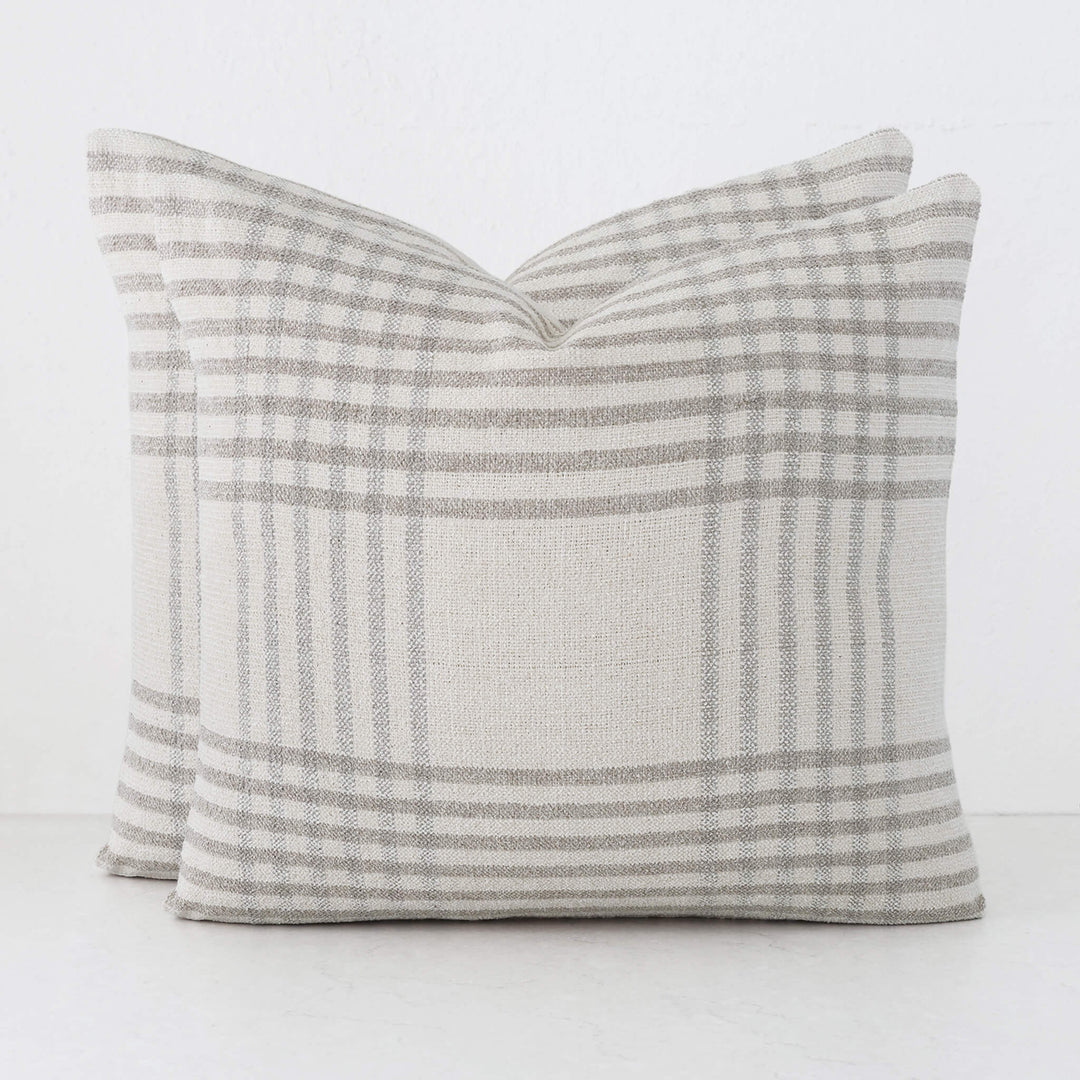SERRAVILLE CUSHION BUNDLES | DOVE GREY STRIPE + NATURAL | 60X60
