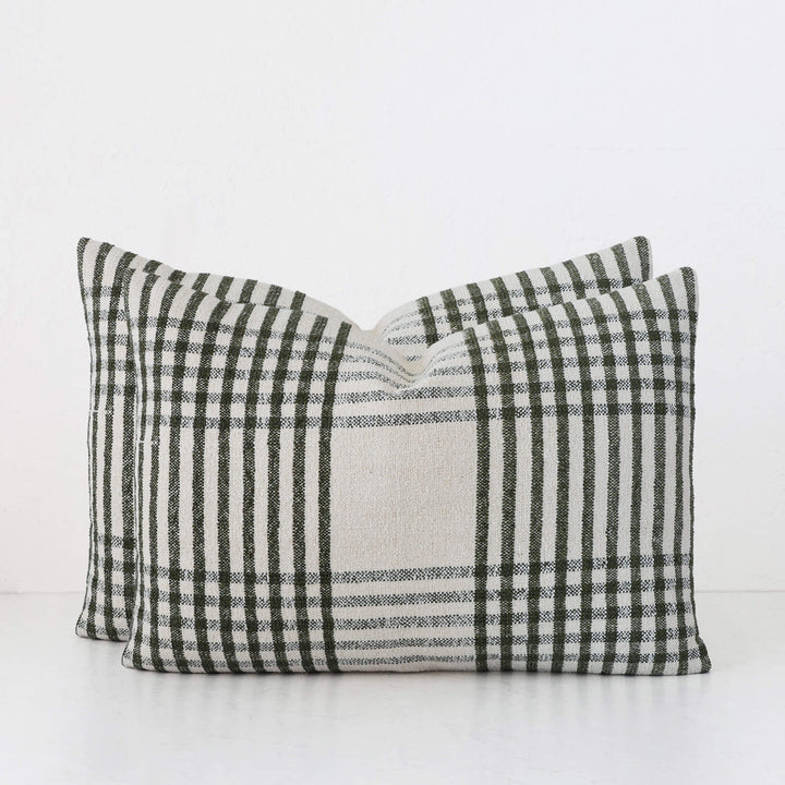 SERRAVILLE CUSHION BUNDLES | OLIVE STRIPE + NATURAL | 40X60