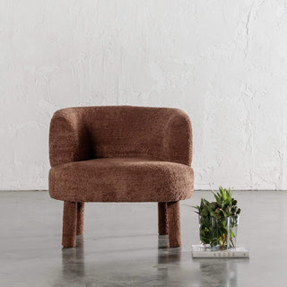 SEVILLA CURVE ARMCHAIR  |  CARMEN RUST BOUCLE