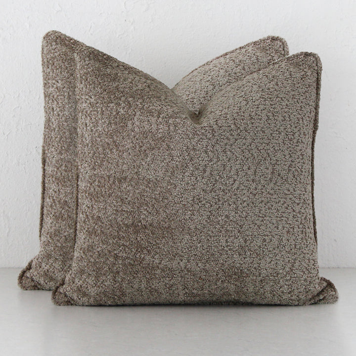 SEVILLA CUSHION BUNDLE X2  |  60 X 60  |  SAHARA DUNE BOUCLE
