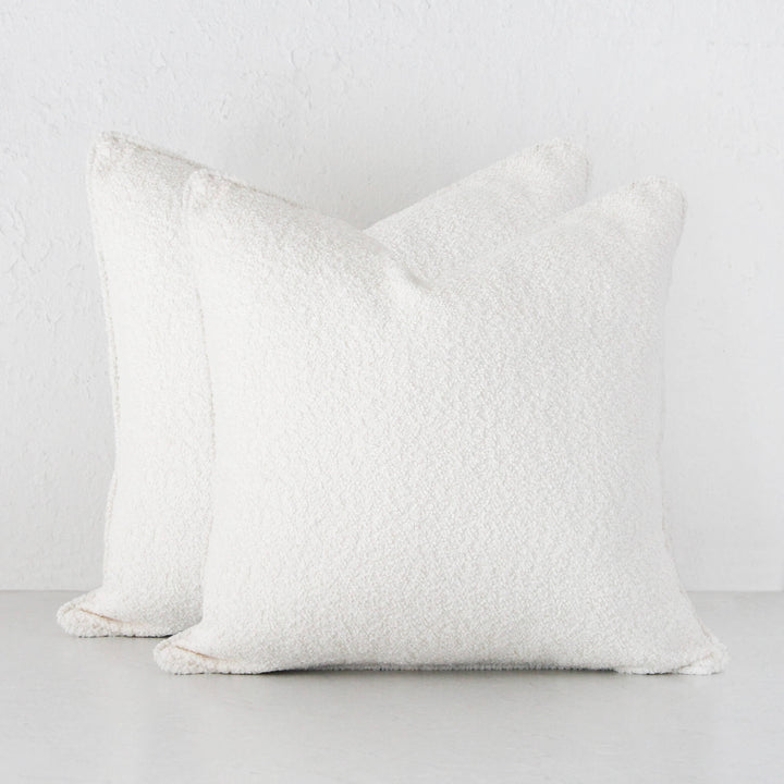 SEVILLA CUSHION BUNDLE X2  |  50 X 50  |  TERRACE WHITE BOUCLE