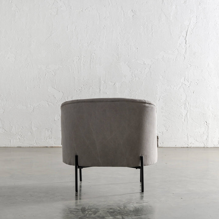 SEVILLA MODERNA TUB CHAIR BACK VIEW  |  OYSTER LINEN