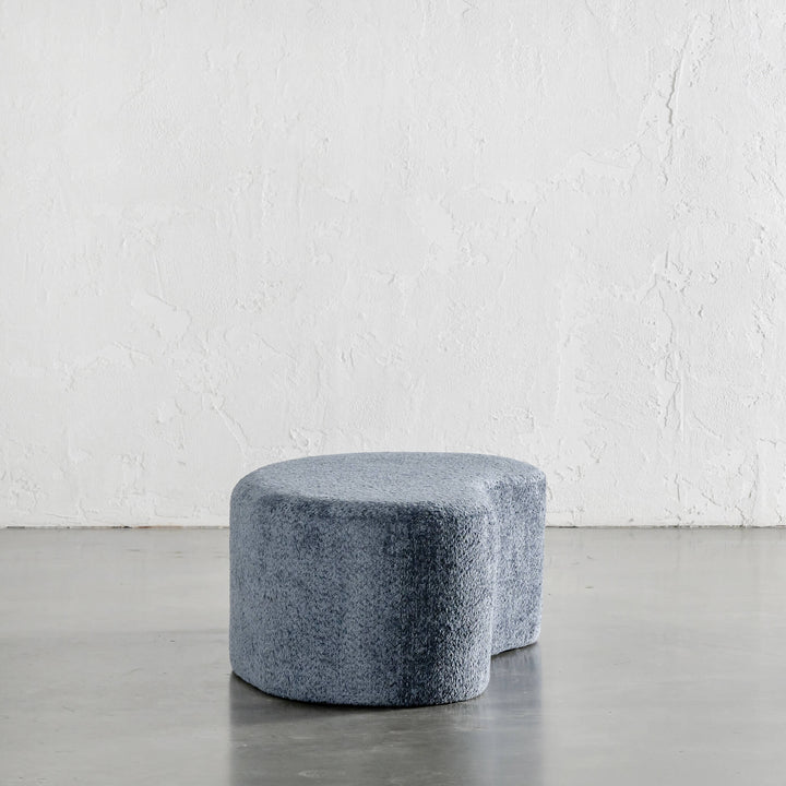 SEVILLA ORGANIC BEAN OTTOMAN BENCH  |  REEF NAVY BOUCLE  |  120CM