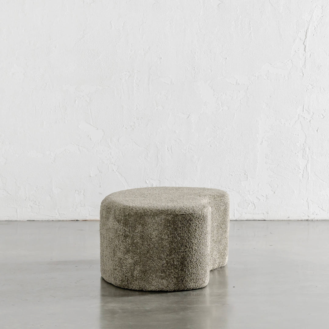 SEVILLA ORGANIC BEAN OTTOMAN BENCH  |  MANGROVE OLIVE BOUCLE  |  120CM