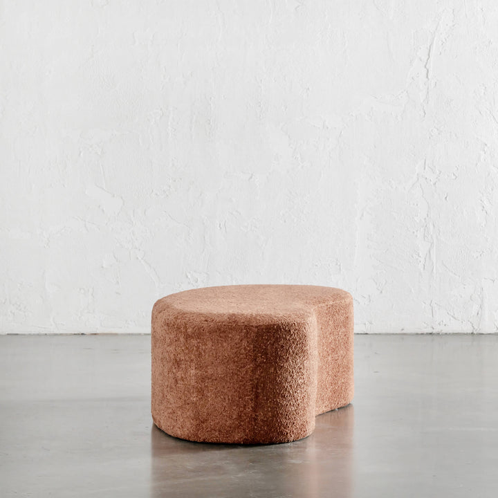 SEVILLA ORGANIC BEAN OTTOMAN BENCH  |  CARMEN RUST BOUCLE  |  120CM