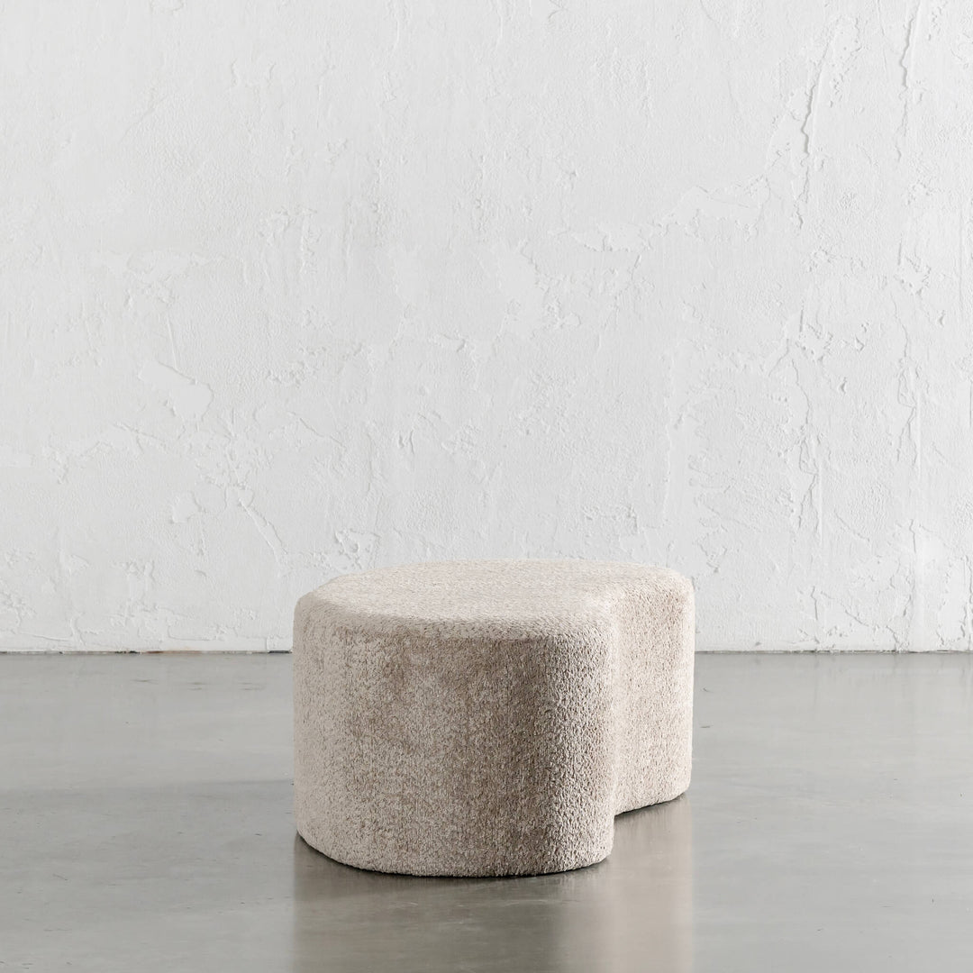 SEVILLA ORGANIC BEAN OTTOMAN BENCH  |  SAHARA DUNE BOUCLE  | 120CM