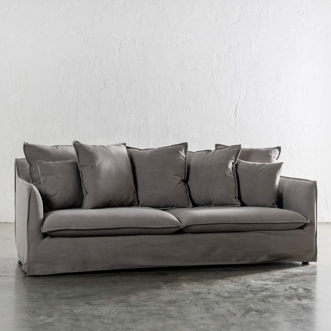 SEVILLA 3 SEATER SLIP COVER SOFA UNSTYLED  |  OYSTER LINEN