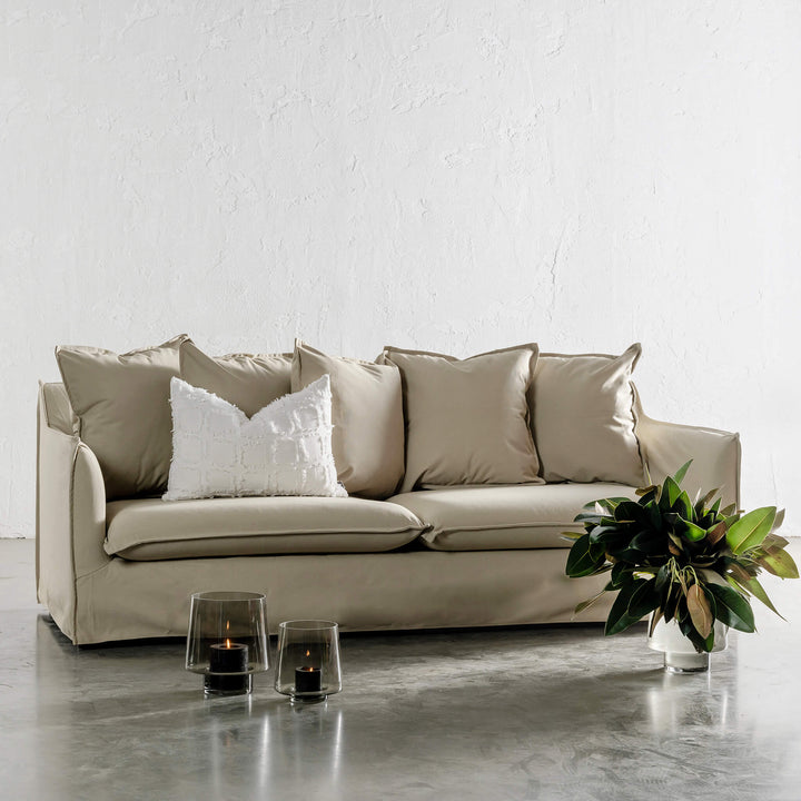 SEVILLA 3 SEATER SLIP COVER SOFA   |  STOWE SAND