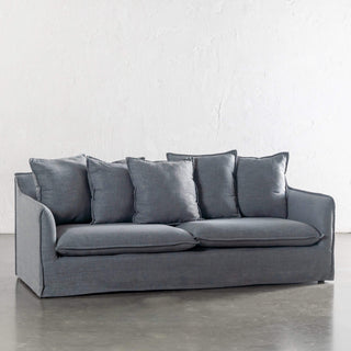 SEVILLA 3 SEATER SLIP COVER SOFA  |  INDIGO HAZE