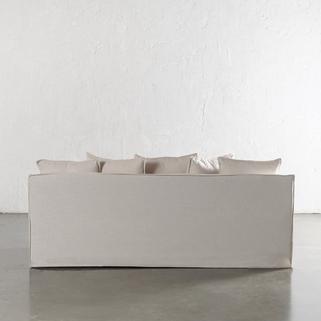 SEVILLA 3 SEATER SLIP COVER SOFA  |  LIMEWASH BONE